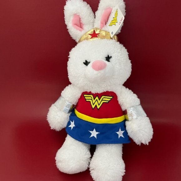 WONDER WOMAN GUND PLUSH SUPER SOFT BEAR STUFFIE ANYA - APPROX 16" TALL WITH TAGS - Picture 1 of 8